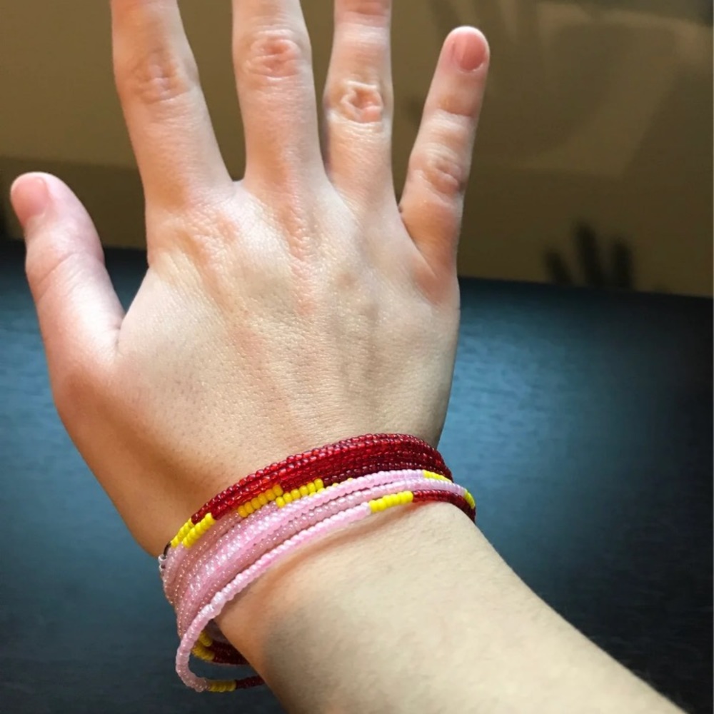 Handmade Beaded Bracelet - Picture 2 of 3